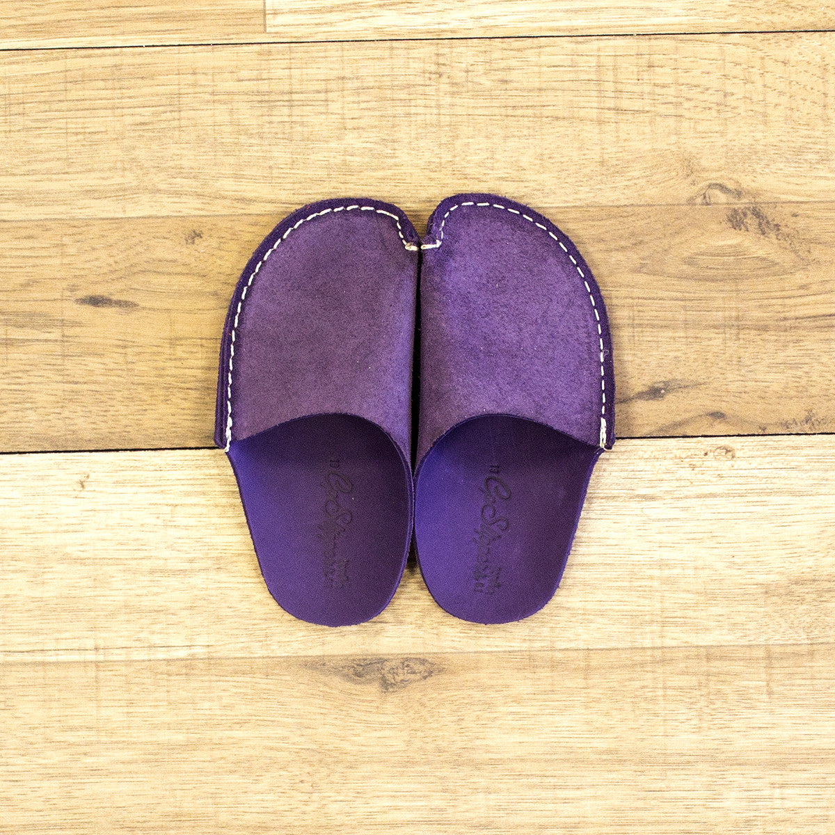 Kids store leather slippers