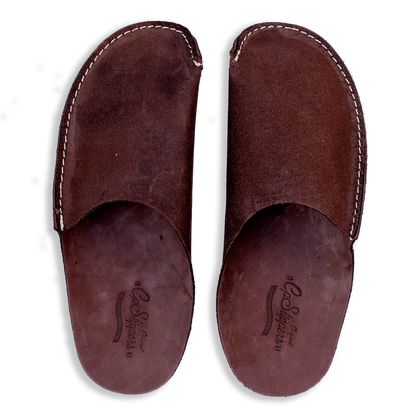 Brown leather hoome shoes CP Slippers for mens and women