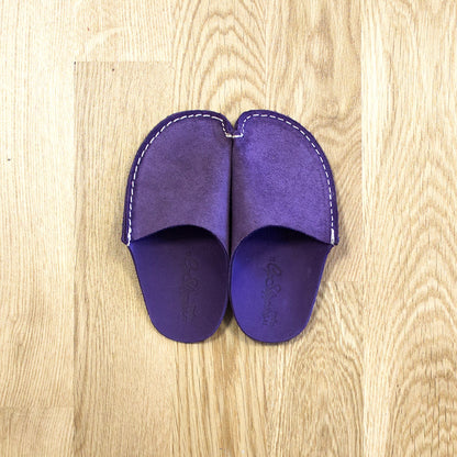 Violet Leather Kids Slipper - CP Slippers